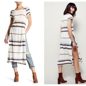 Free People Too Legit Stripe Cotton Tunic